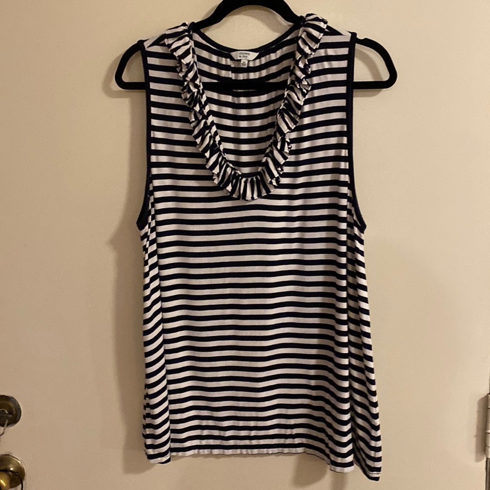 ***SOLD***Black and white striped shirt